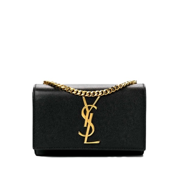 YSL Saint Laurent KATE SMALL CHAIN BAG IN GRAIN DE POUDRE LEATHER! MSRP$2,268 - Picture 12 of 16